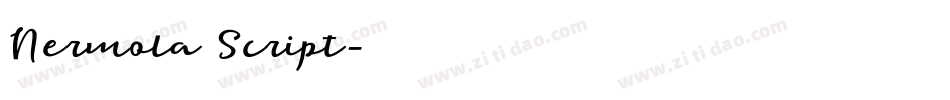 Nermola Script字体转换